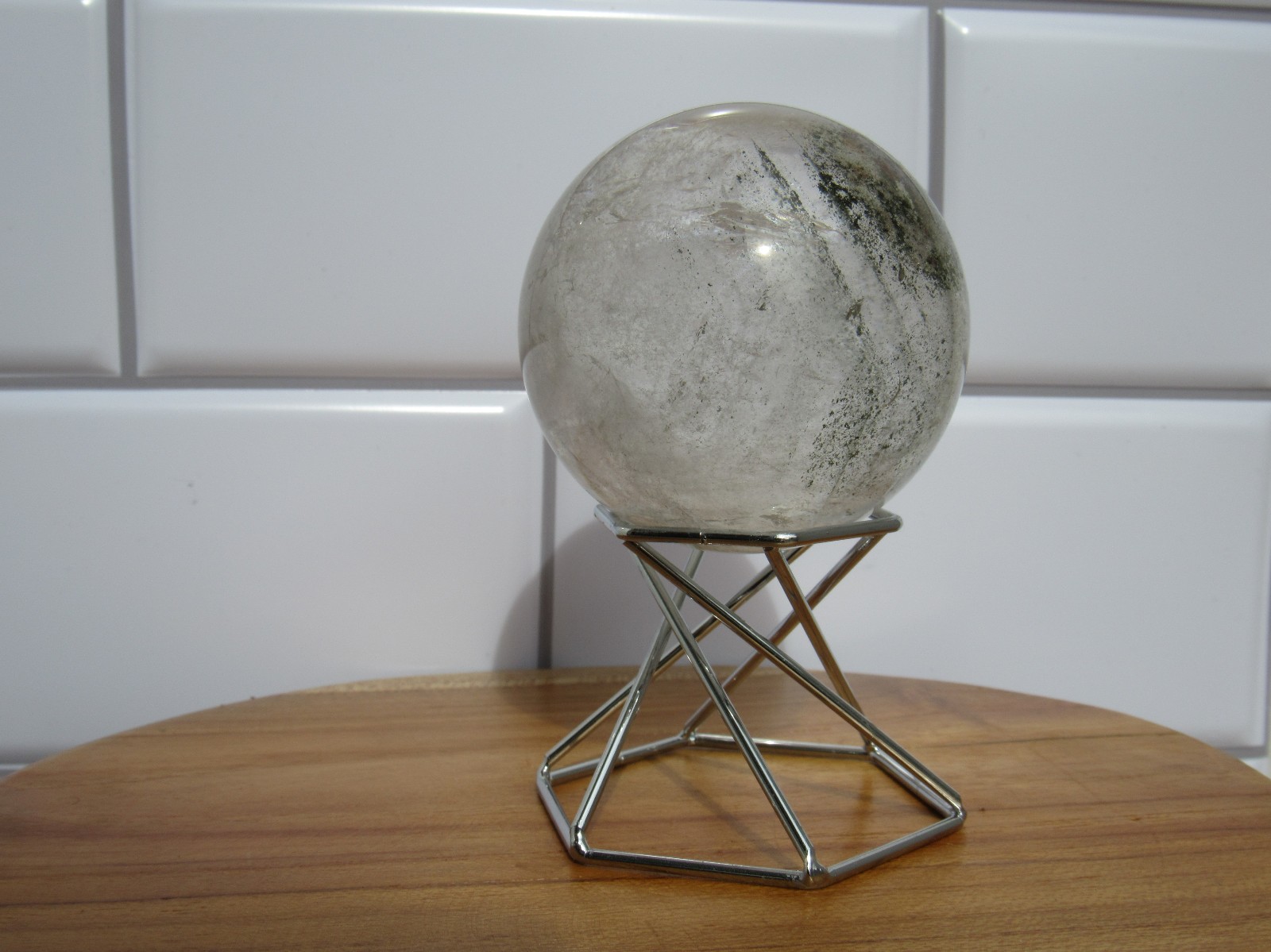 Amazing Garden Quartz Lodolite Sphere Natural Crystal Stone