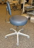 Doctor's Stool with grey upholstry