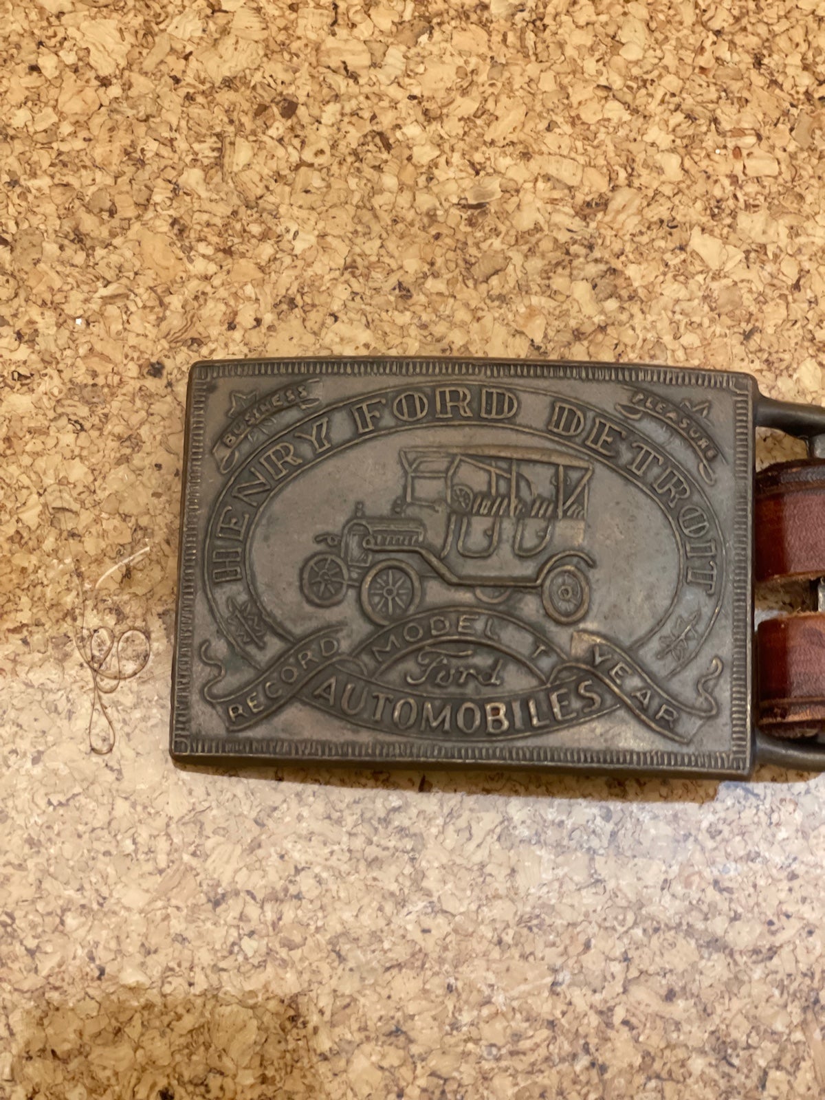 Belt Buckle with belt vintage