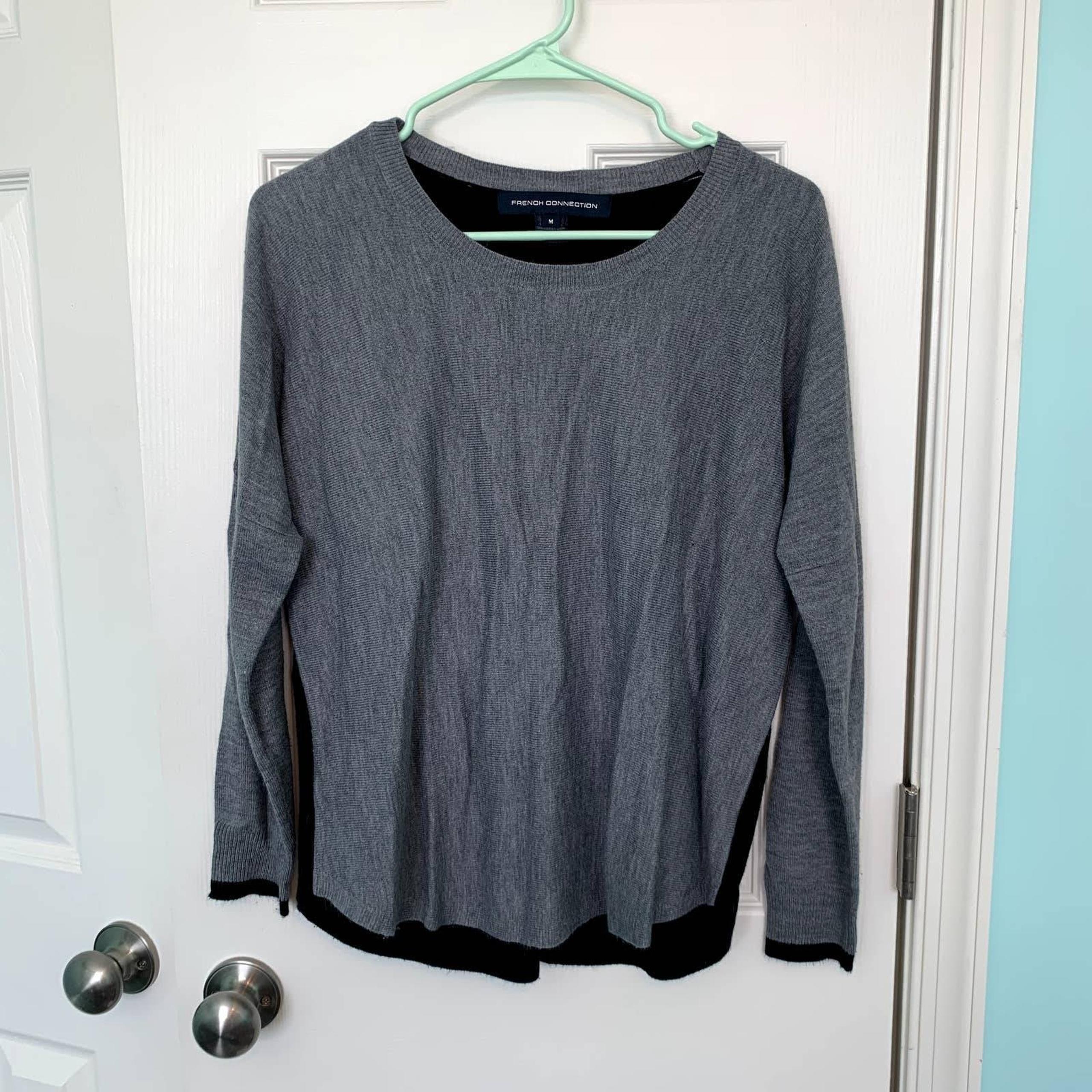 French Connection Gray Pullover Sweater Women's Size Medium