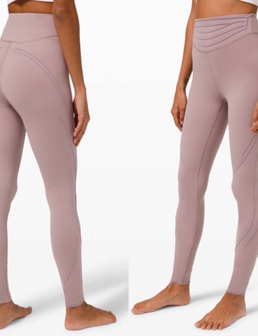 Lululemon Get in Line Super High-Rise Tight Sz 4/28 In Violet Verbena