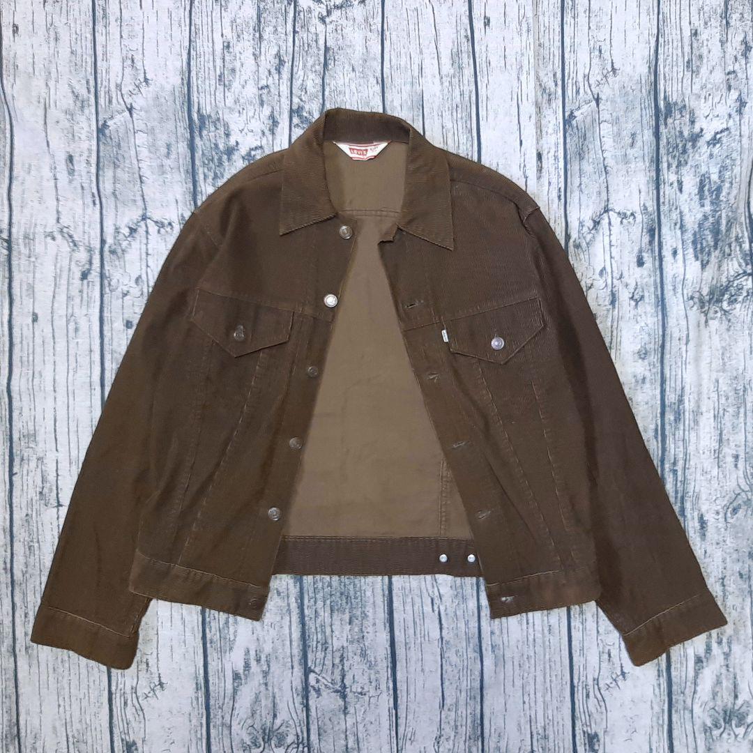 70s Levi's 70505 Corduroy Jacket Brown Triangle Tag