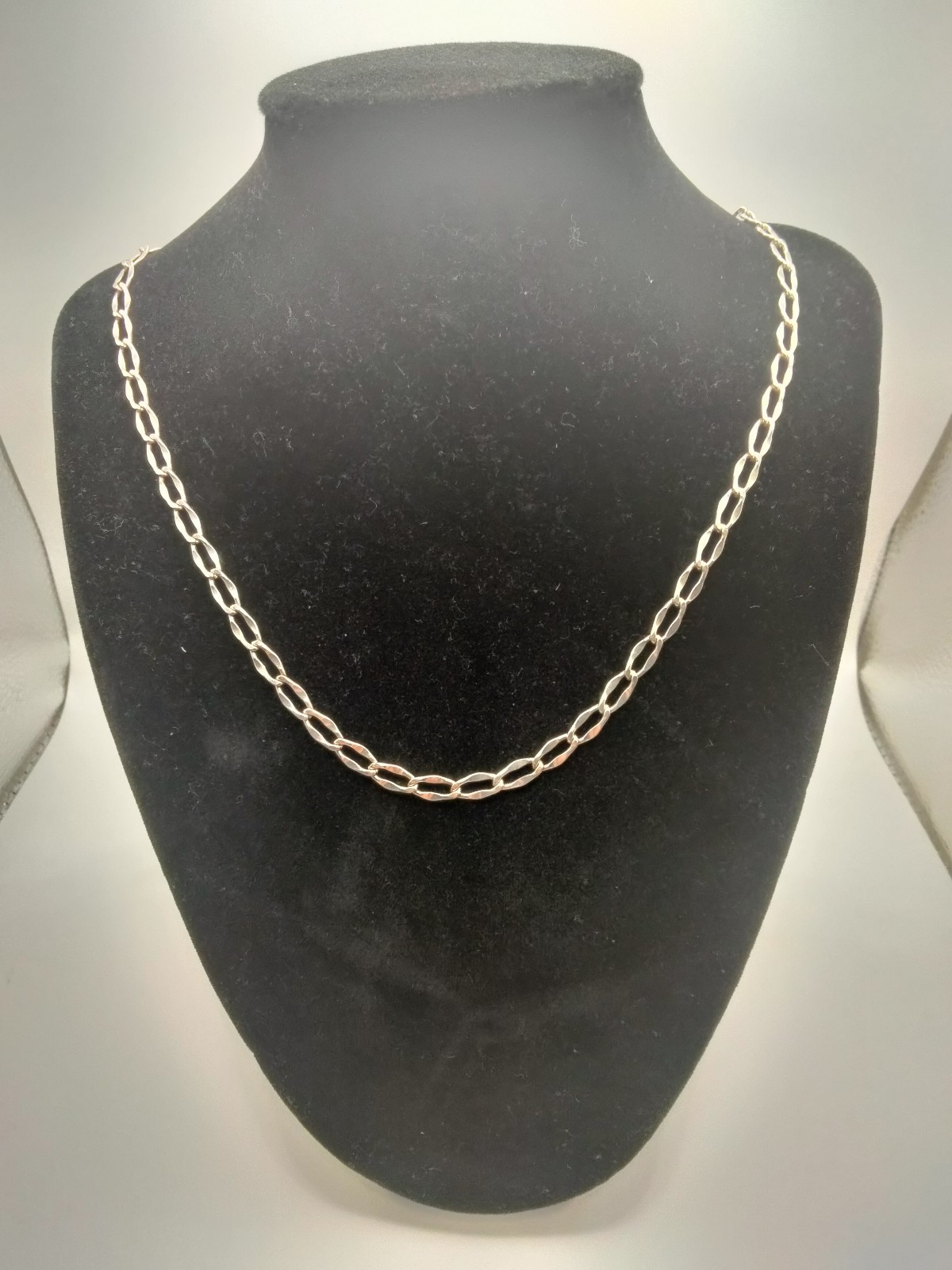 Handmade Sterling Silver 925 Paperclip Link Chain 20.5 inch 10.78g Taxco Mexico
