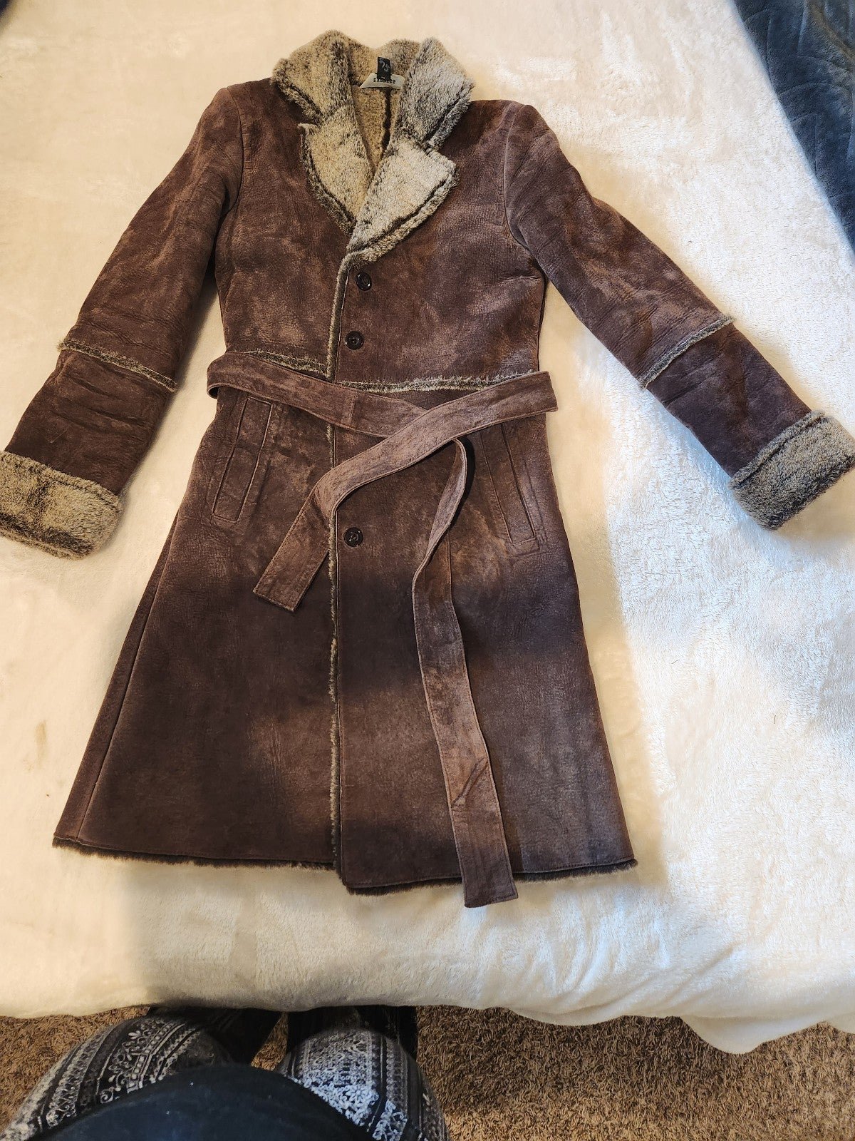 Leather coat XS