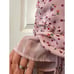 Nicholas Purple Floral Drape Front Sheath Silk Dress Size 10