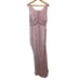 Nicholas Purple Floral Drape Front Sheath Silk Dress Size 10