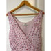 Nicholas Purple Floral Drape Front Sheath Silk Dress Size 10