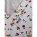 Nicholas Purple Floral Drape Front Sheath Silk Dress Size 10