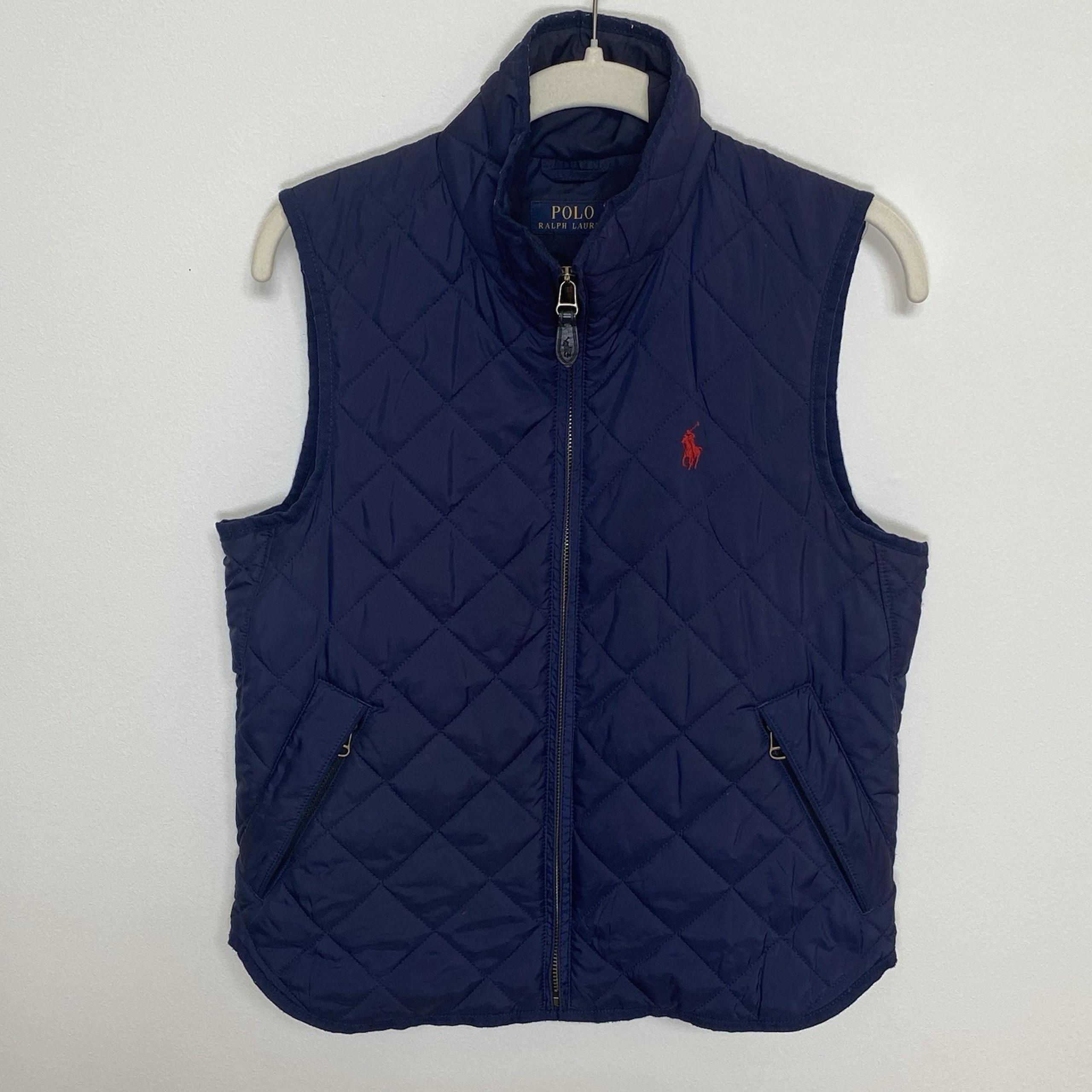 Polo Ralph Lauren Women's Navy Blue Quilted Vest Size Small