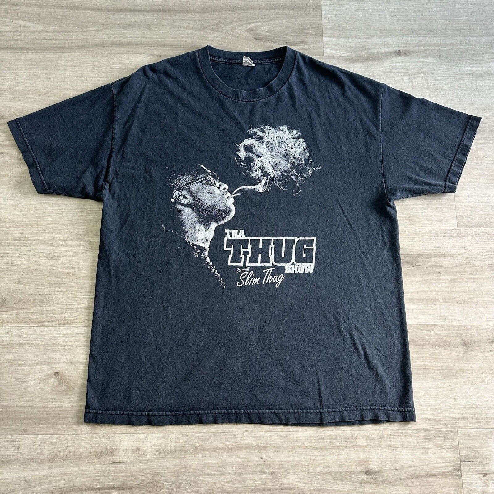 Vintage Slim Thug Rap Hip Hop Tha Thug Show Album Promo Original XL