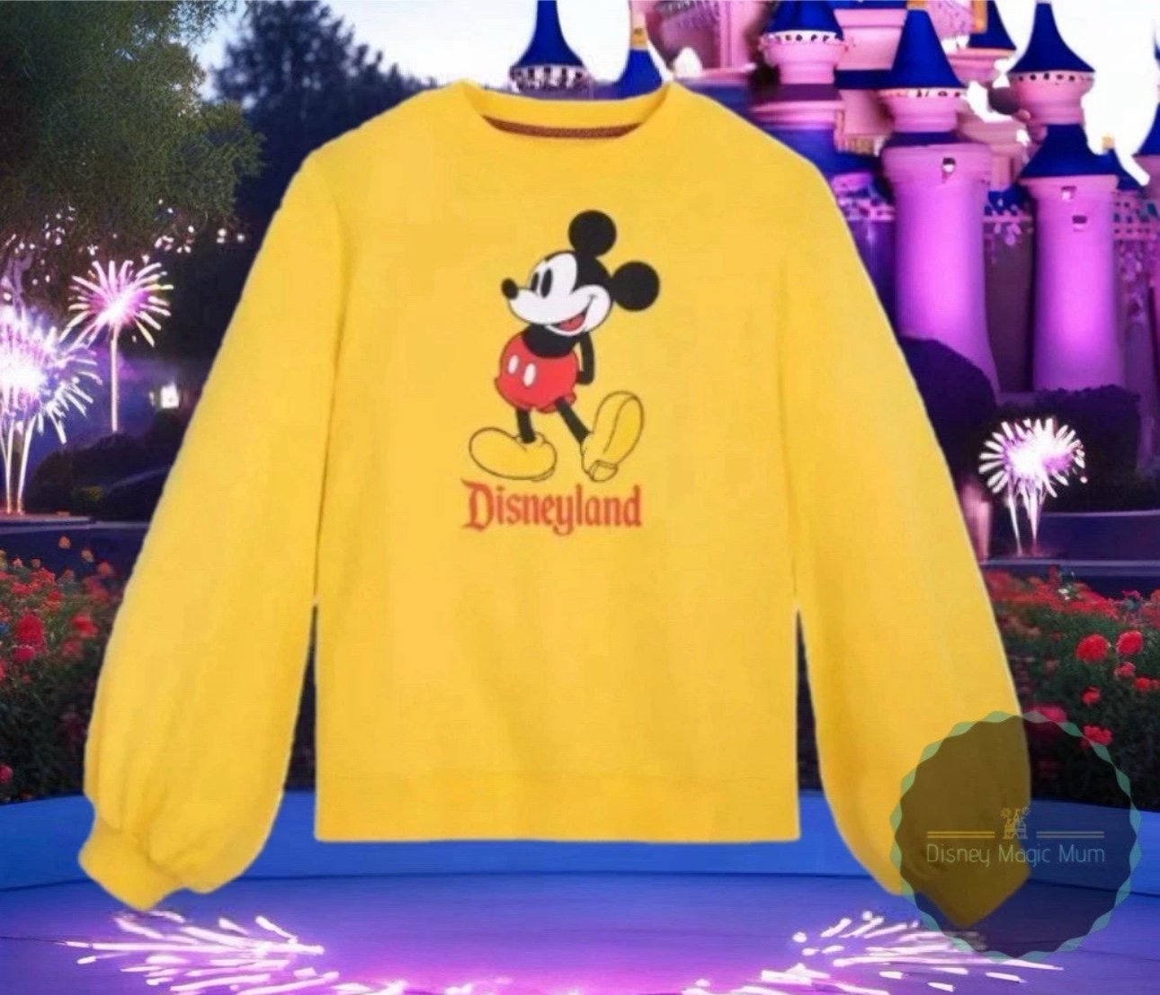 DISNEYLAND RESORT DISNEY PARKS WOMENS SZ 1X XL MICKEY PULLOVER SWEATSHIRT NEW