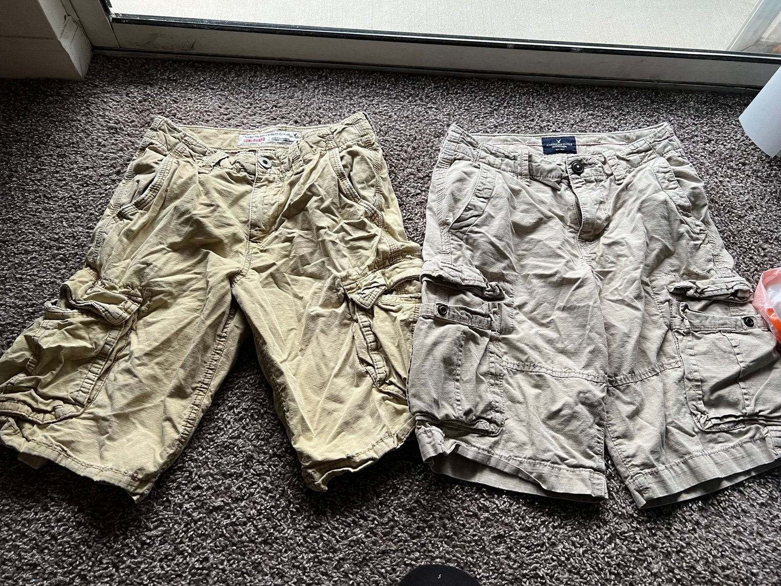Bundle of 2 American eagle size 26 longboard shorts