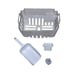 Wizisa WSIM02B Countertop Ice Maker Replacement Ice Basket White Parts Only