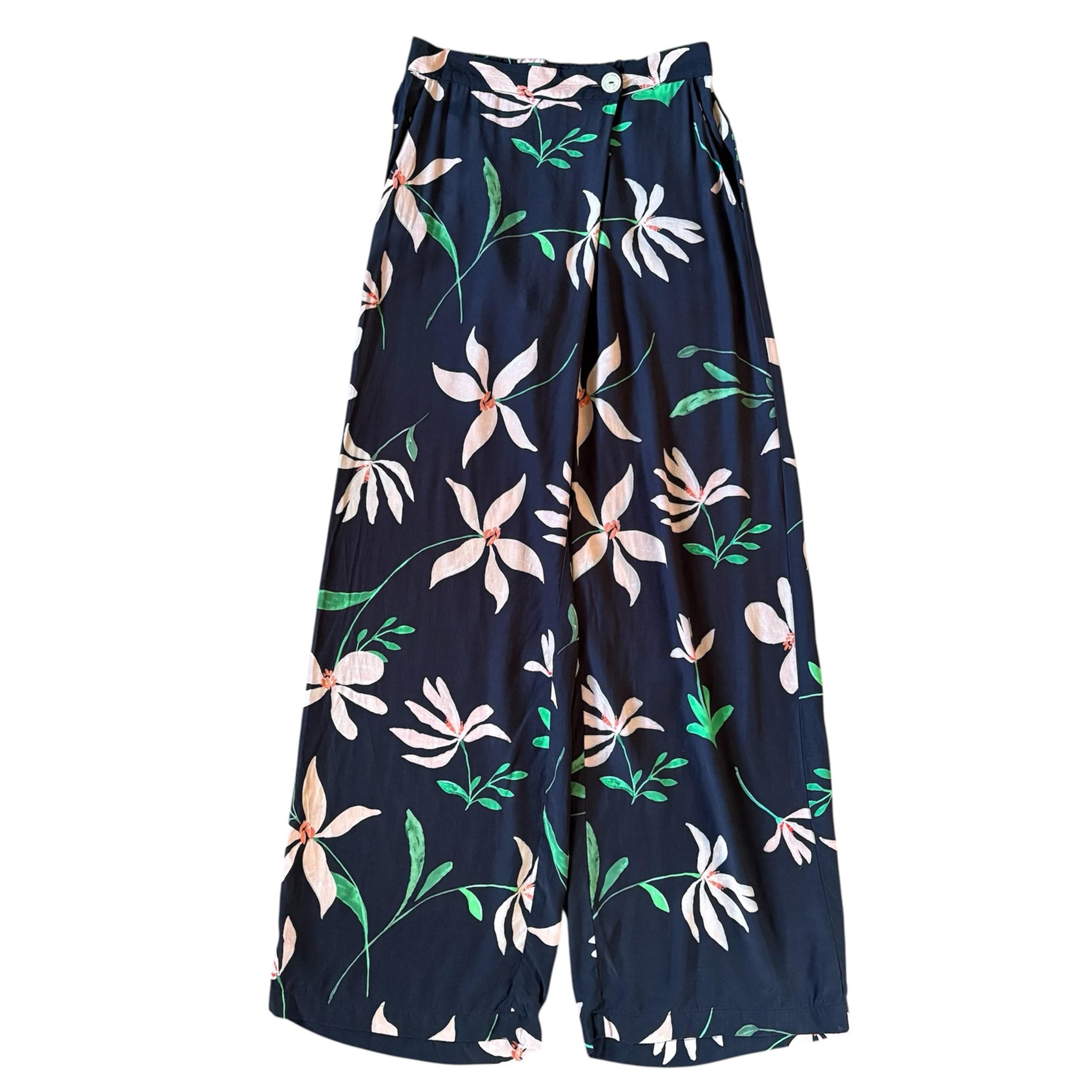 Anthropologie Corey Lynn Calter Hattie Wide Leg Pants S Crossover Beachy Boho