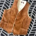 Sherpa leather vest