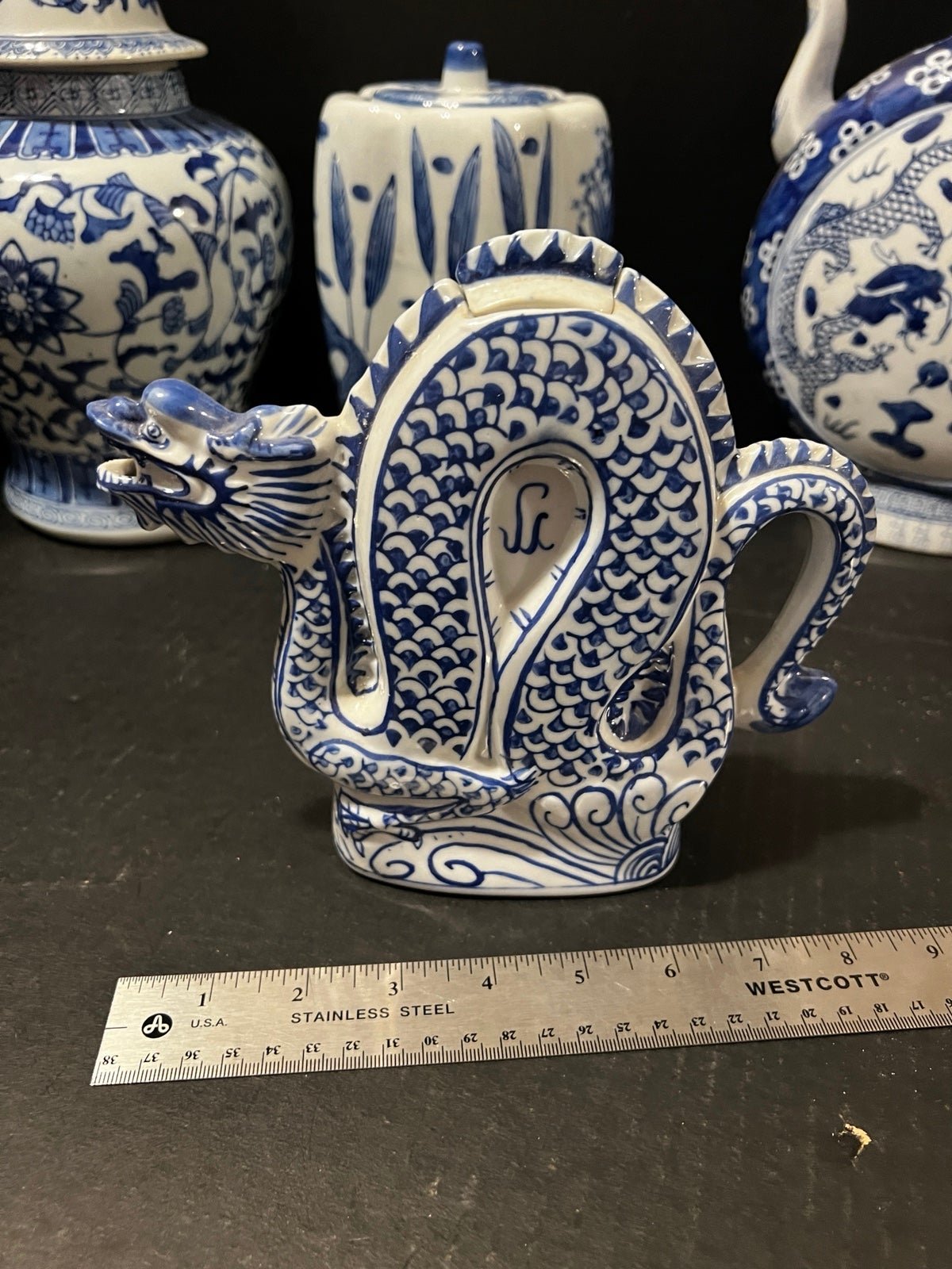Vintage Chinese Dragon Teapot