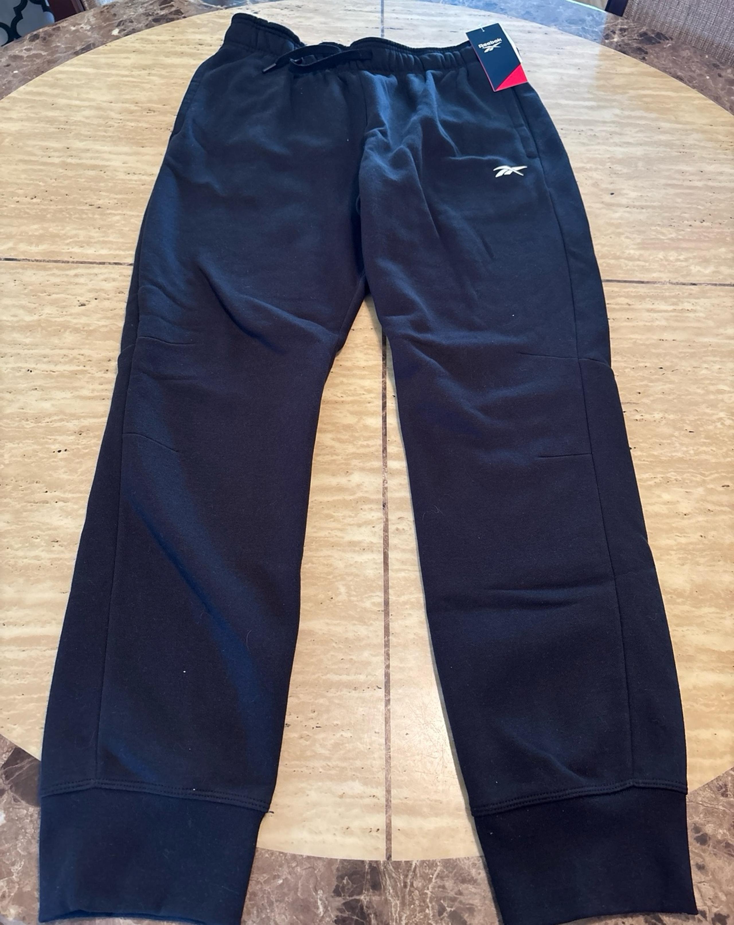 Mens black Reebok sweatpants NWT size medium