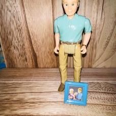 Loving Family 1998 Fisher-Price Loving Family Dollhouse Dad Father Doll Green Sh