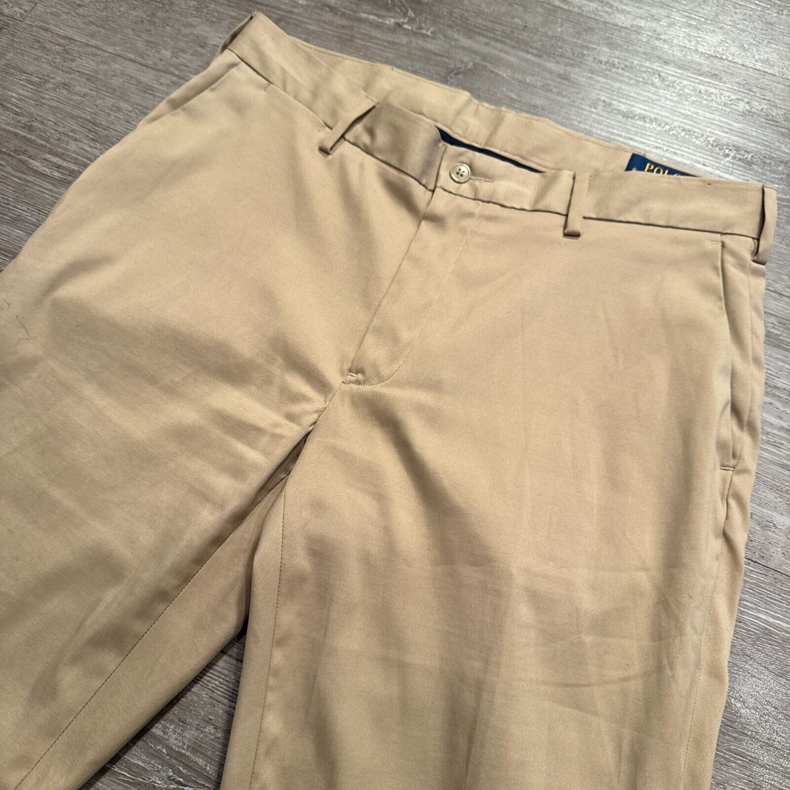 Polo Ralph Lauren Pants Mens 34 Beige Performance Stretch Golf 34x32 Lightweight