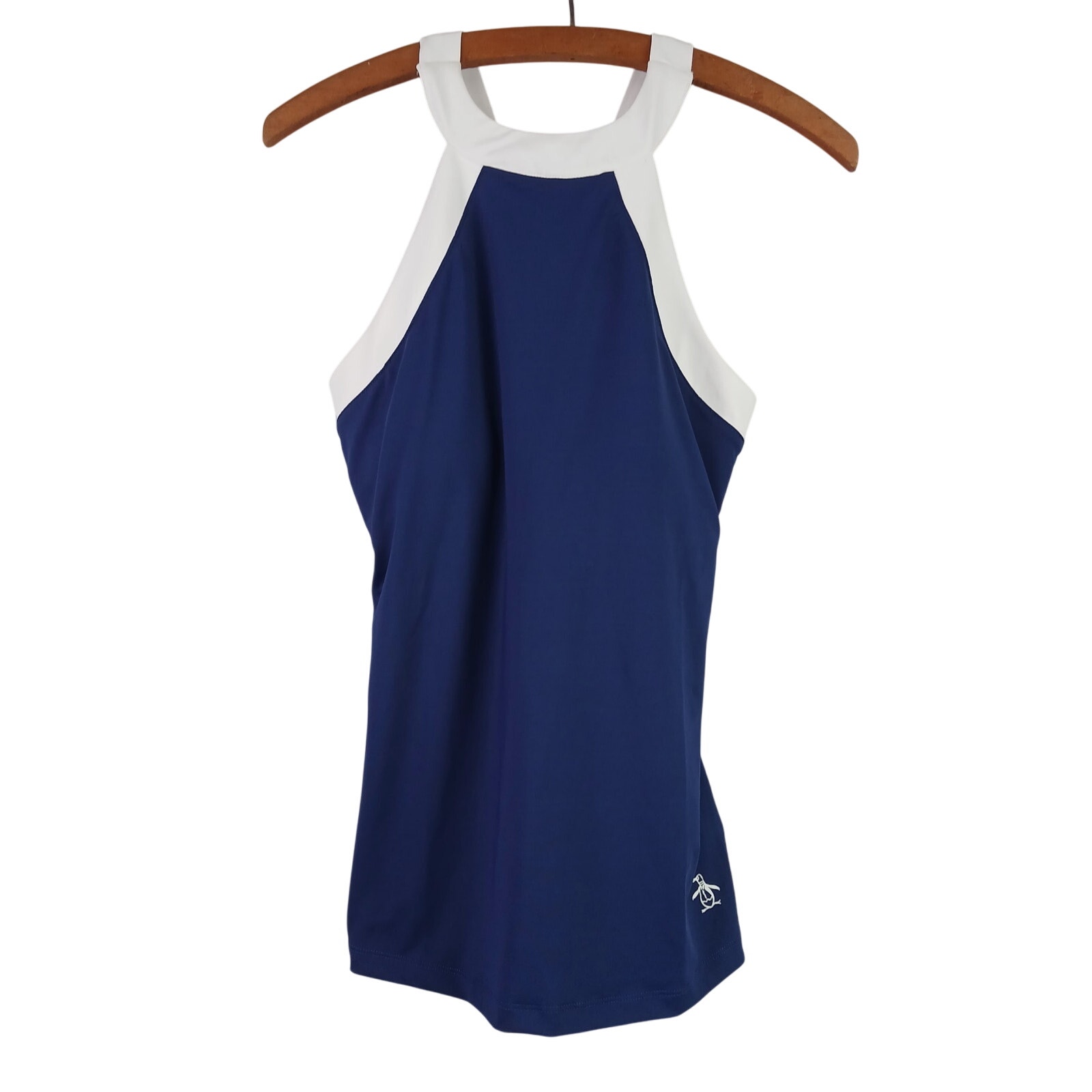 Penguin Women's SZ S Color Block Halter Top - Astra Night-Tennis Tank Top NWT