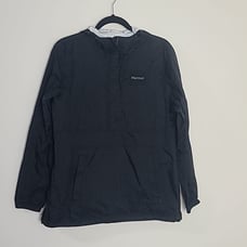 Marmot pull-over black rain jacket