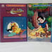 4 Vintage 1989-93 Golden Coloring Books Disney Aladdin Mermaid Snow White Beauty