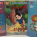 4 Vintage 1989-93 Golden Coloring Books Disney Aladdin Mermaid Snow White Beauty
