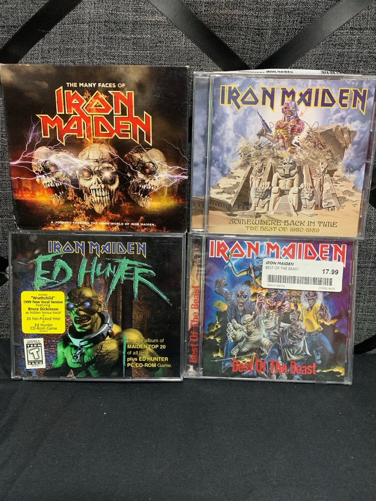 Lot Of 4 Iron Maiden: Ed Hunter, Greatest Hits, Best Of The Best & Many Faces Of
