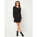 BCBG Paris Women's Black Crew Neck Long Sleeves Mini T-Shirt Dress Size Medium