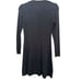 BCBG Paris Women's Black Crew Neck Long Sleeves Mini T-Shirt Dress Size Medium
