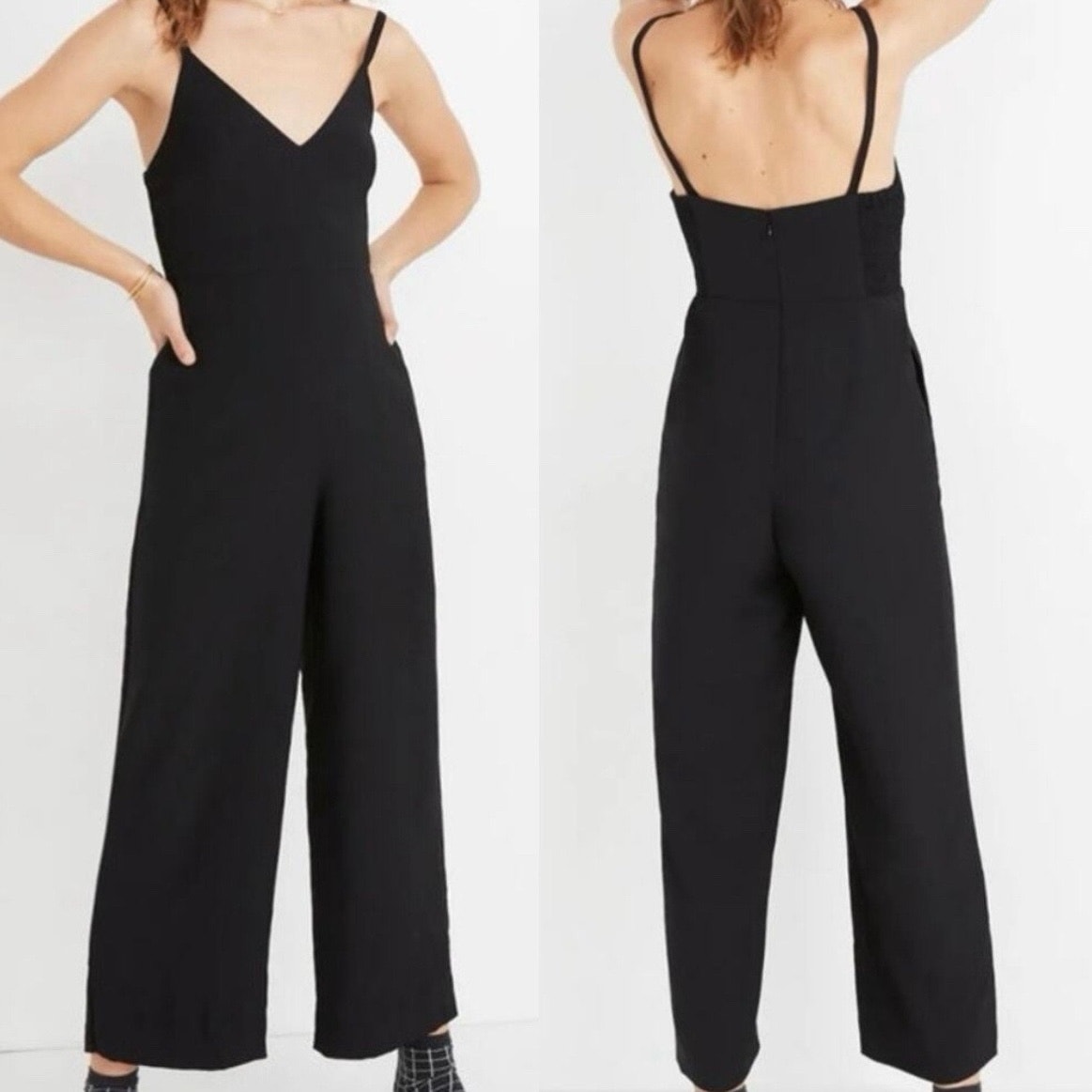 Madewell Black Thistle Cami Jumpsuit