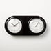 Hearth & Hand Magnolia Wall Clock & Thermometer Black - Target