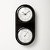 Hearth & Hand Magnolia Wall Clock & Thermometer Black - Target
