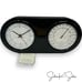Hearth & Hand Magnolia Wall Clock & Thermometer Black - Target