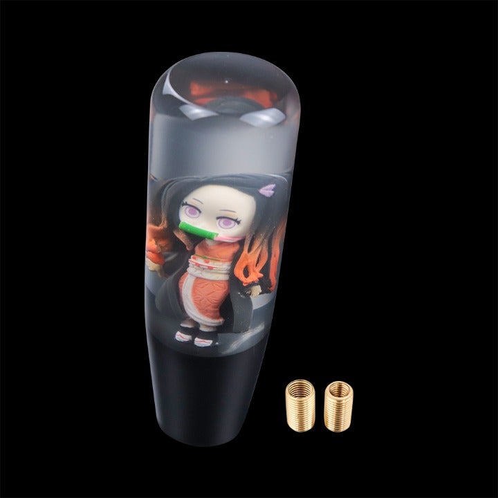 NEW Universal JDM Anime Samurai Clear Crystal MT/AT Gear Shift Knob Shifter