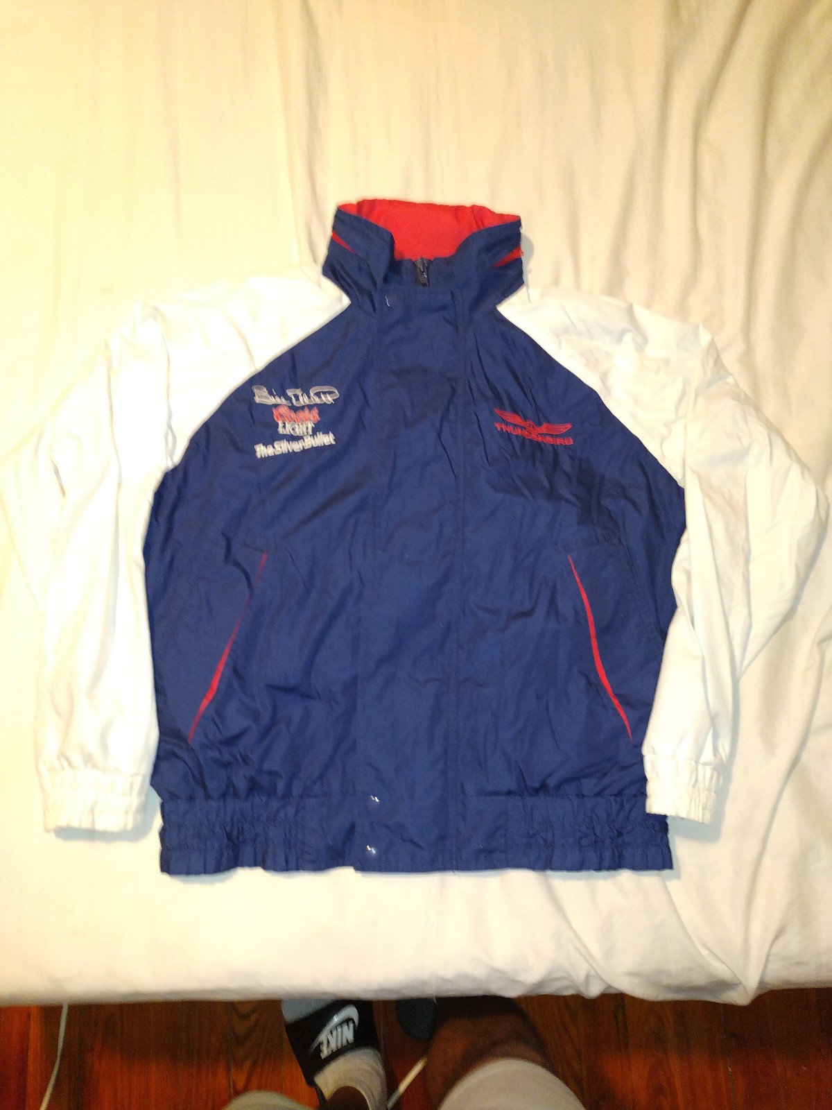 VTG Bill Elliot Ford Motorsport Men’s Sz S Blue Coors Light Silver Bullet Jacket