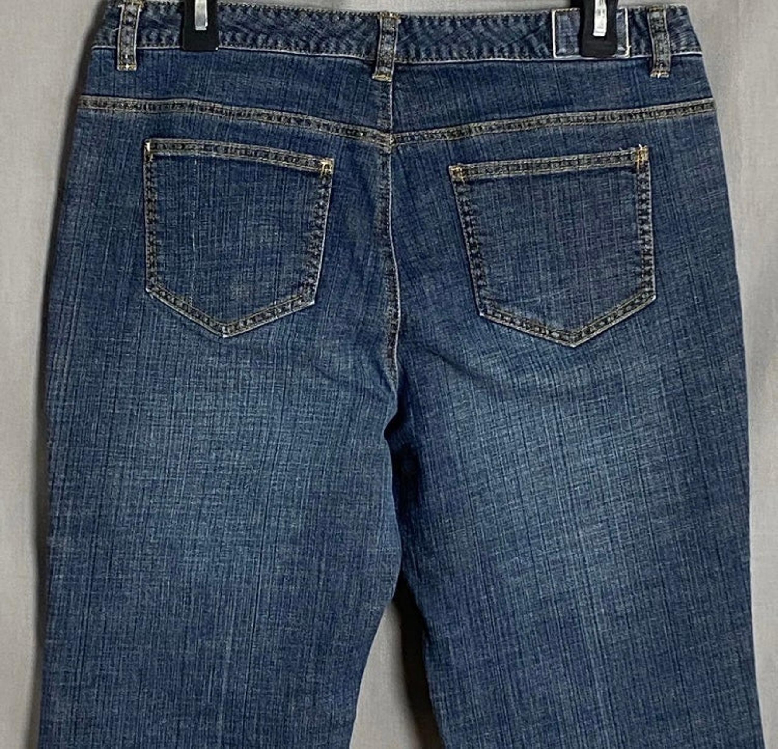 Michael Kors Jeans Boot Cut Women's Size 10/31 Mid Rise Dark Wash Stretch Denim