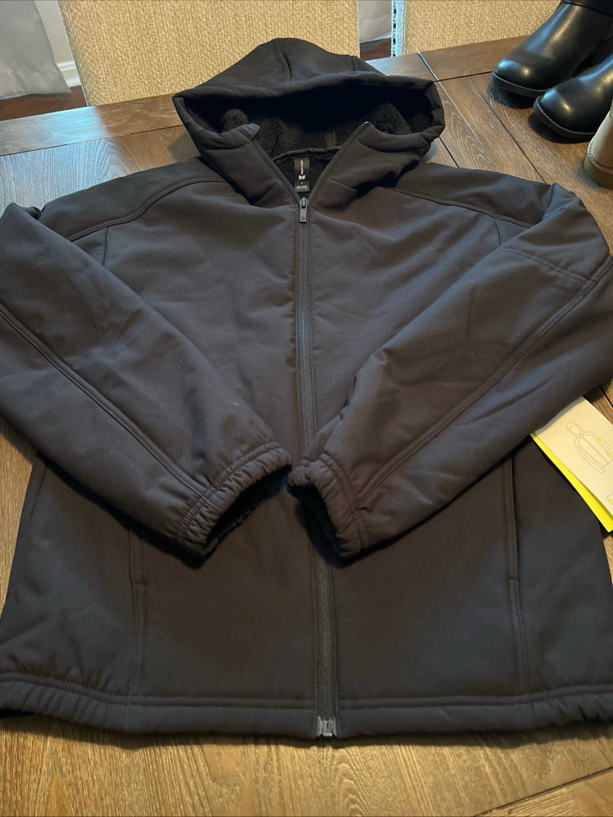 All In Motion Mens SMALL Winter Coat Hooded! Fleece lined