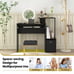 Home Office Computer Desk Space-saving Study Writing Desk with Keyboard Tray