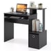 Home Office Computer Desk Space-saving Study Writing Desk with Keyboard Tray