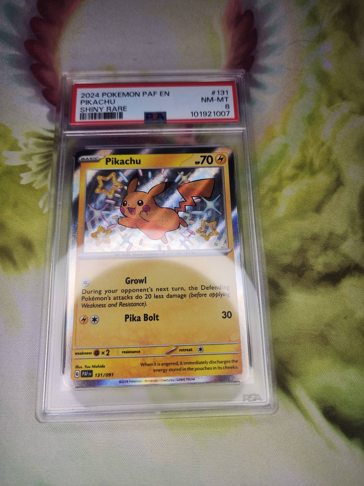 Pikachu Shiny Rare PSA 8