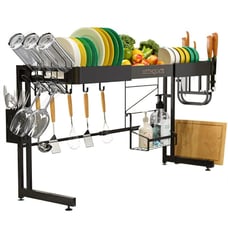 Dish Drying Rack Over Sink Adjustable (25 -36.4 ) - Sturdy, Easy to Assemble - 2