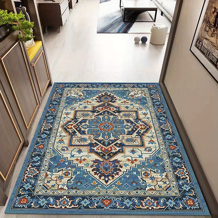 1pc, Vintage Boho Area Rug, Anti-fatigue Shaggy -evc9