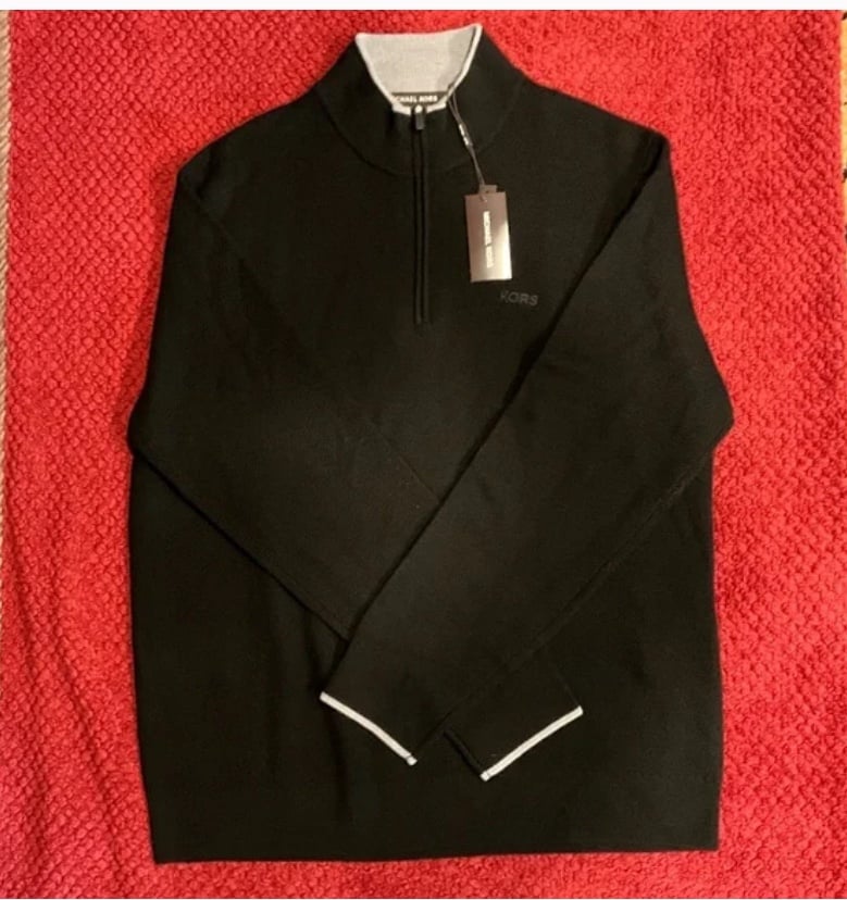 michael kors zip sweater