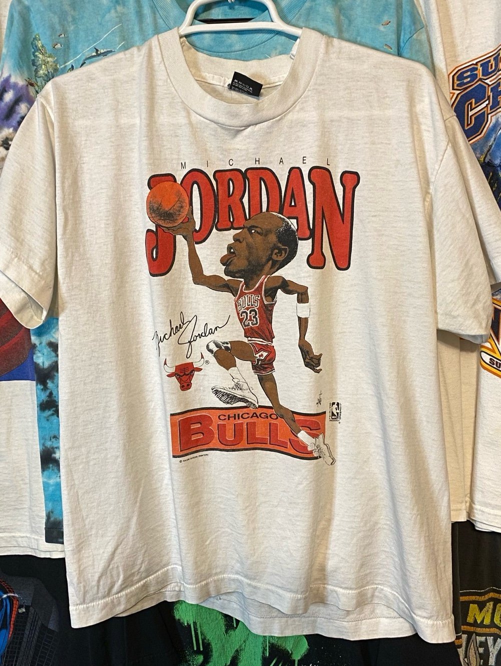 1980s Michael Jordan Caricature Tee Size XL