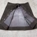 Frame Women's Brown Lamb Suede Button Front Skort size 27 A-Line Mini Skirt