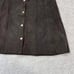 Frame Women's Brown Lamb Suede Button Front Skort size 27 A-Line Mini Skirt