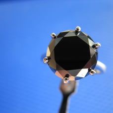 4.86ct 100% REAL NATURAL BLACK DIAMOND RING, CERTIFICATE,FR EE DIA TESTER Size 8