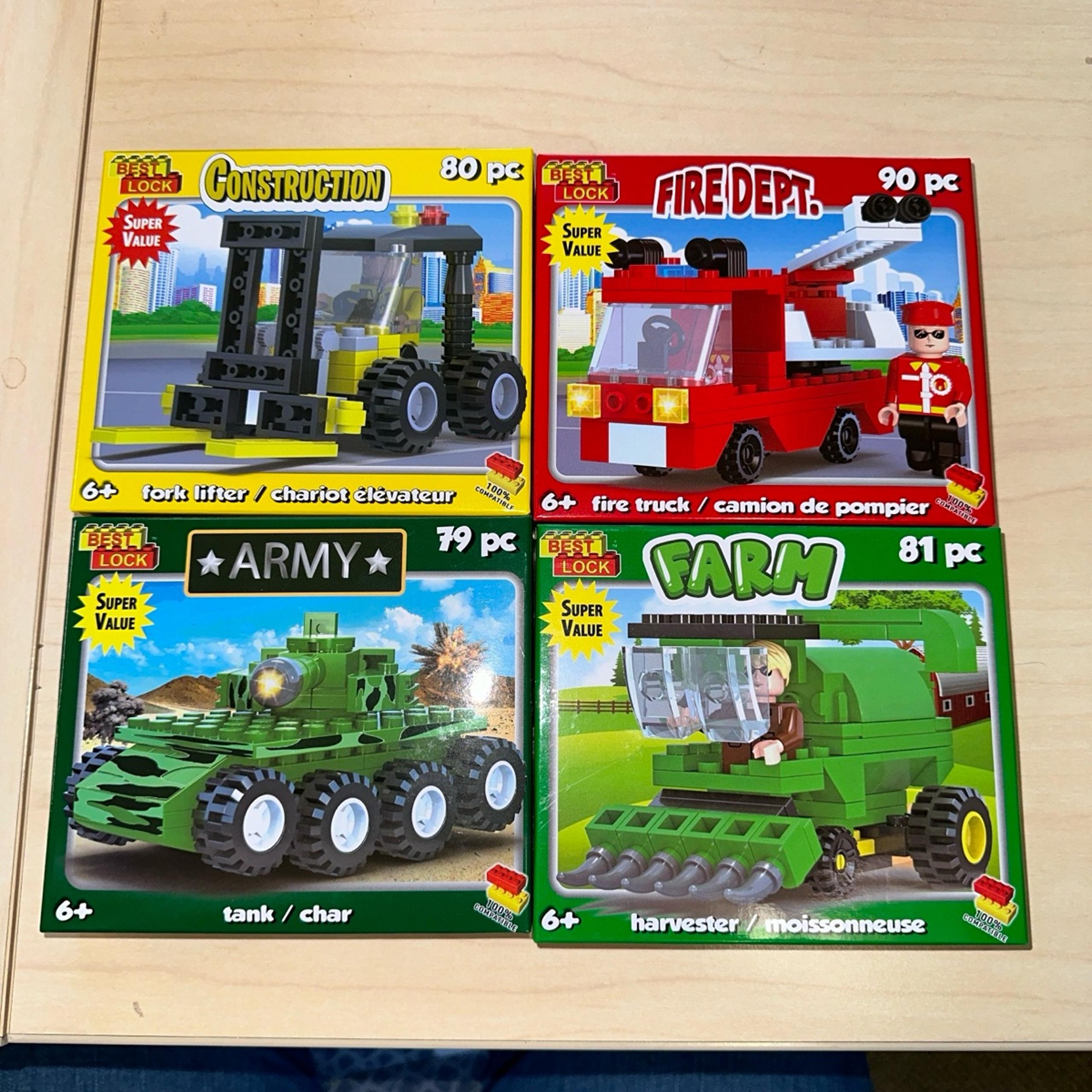 Best Lock Construction Fire Dept Army & Farm sets