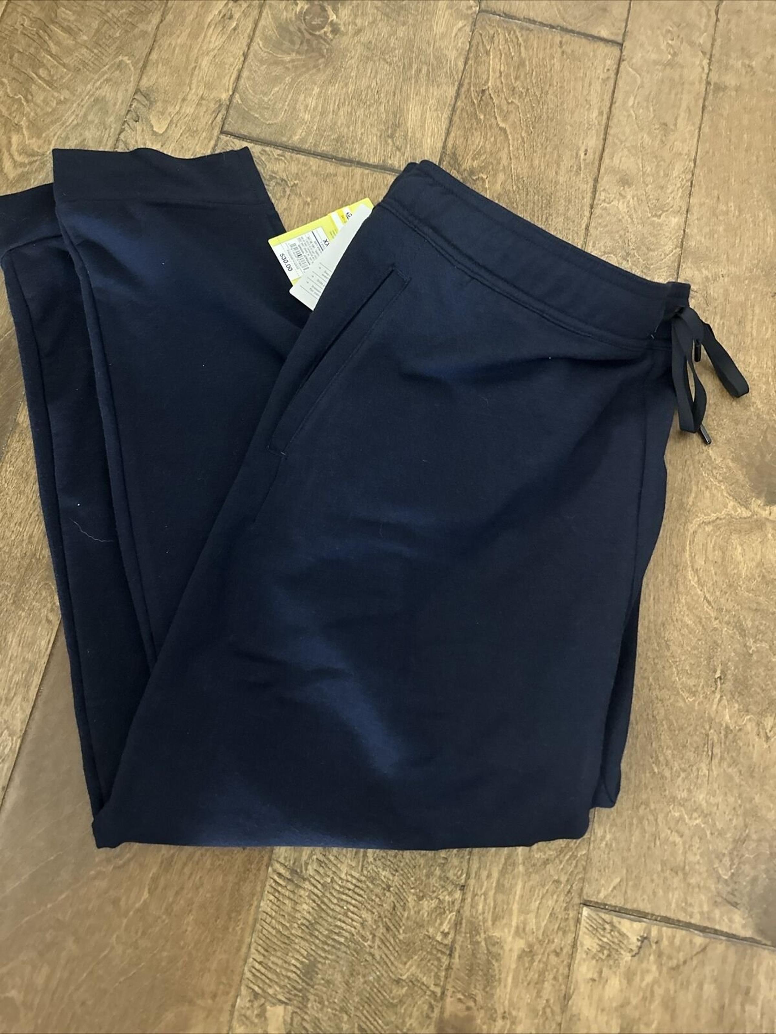 All In Motion Men's XXL Soft Gym Pants Athletic Navy Jogger Sweatpants New